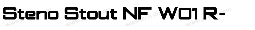 Steno Stout NF W01 R字体转换 Steno Stout NF W01 R字体转换